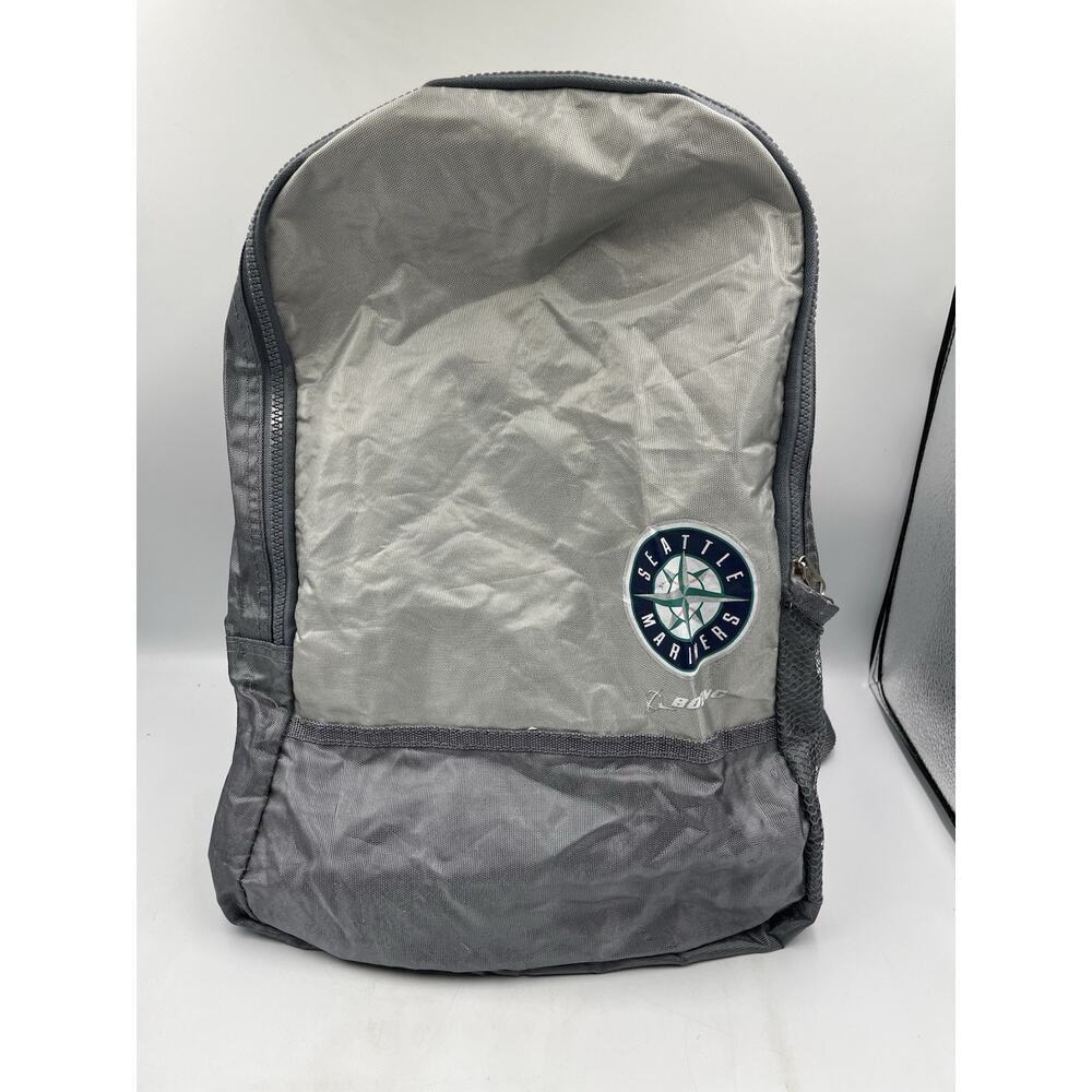 Seattle Mariners Logo Grey and Dark Grey Back Pack 16x12 inch Backpack